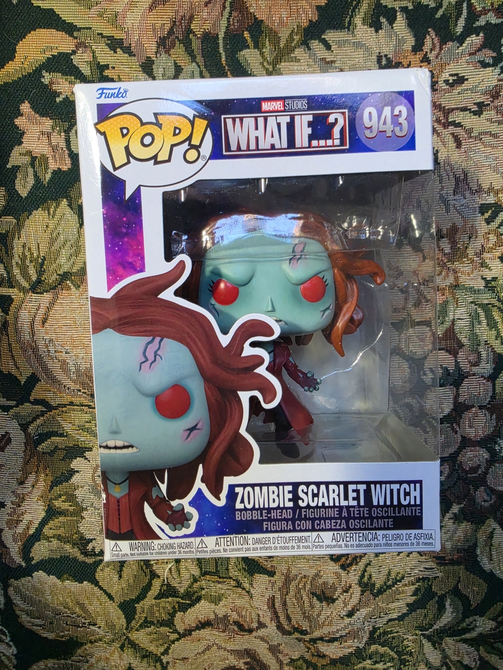 Funko POP! Zombie Scarlet Witch #943 - Blue & Red Vinyl Figure